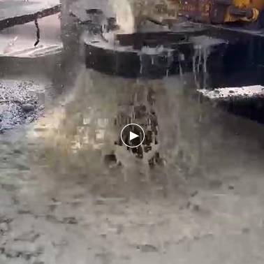 岩石井施工现场