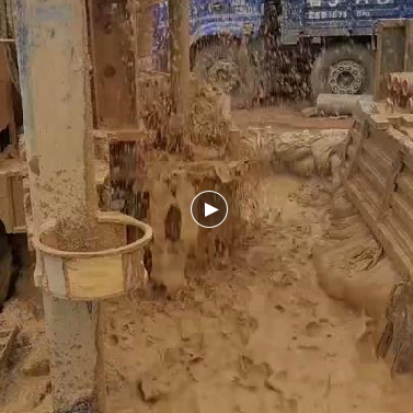 农田灌溉井施工现场